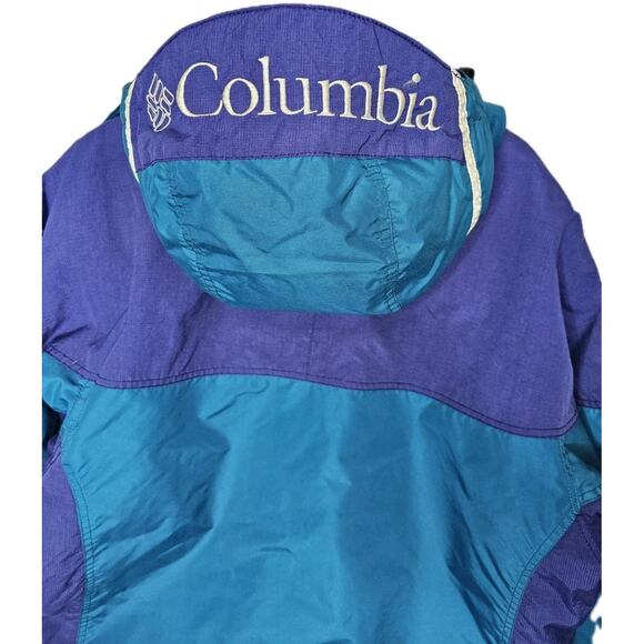 Vintage Columbia Blue Purple Colorblock Jacket Size M - Picture 10 of 10